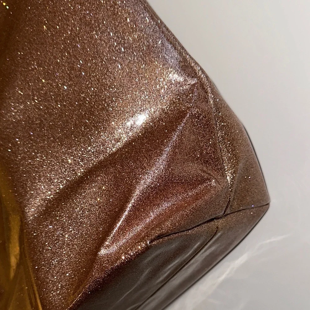 Kate Spade Rose Gold Sparkle Bon Shopper Tote